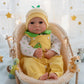 Thorugod Lifelike Reborn Baby Dolls - 18 Inch Realistic Baby Girl Doll with Vinyl Full Body Newborn Baby Doll for Kids Age 3+