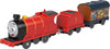 Thomas & Friends Motorized Toy Train Graffiti James Battery-Powered Engine With Tender & Cargo Car For Pretend Play Preschool Kids Ages 3+ Years