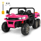 Hikole 2 Seater Ride On Utv For Kids, 24V 6X6 4Wd Ride On Dump Truck With Remote Control, Dump Bed, Extra Shovel, 3 Speeds, Musi