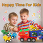 newcrave Toddlers Cars Toys for 1 2 3 4 Years Old Boys, 5 in 1 Dinosaur Car Toys for Kids 2-4, Easter Birthday Gifts for Toddler
