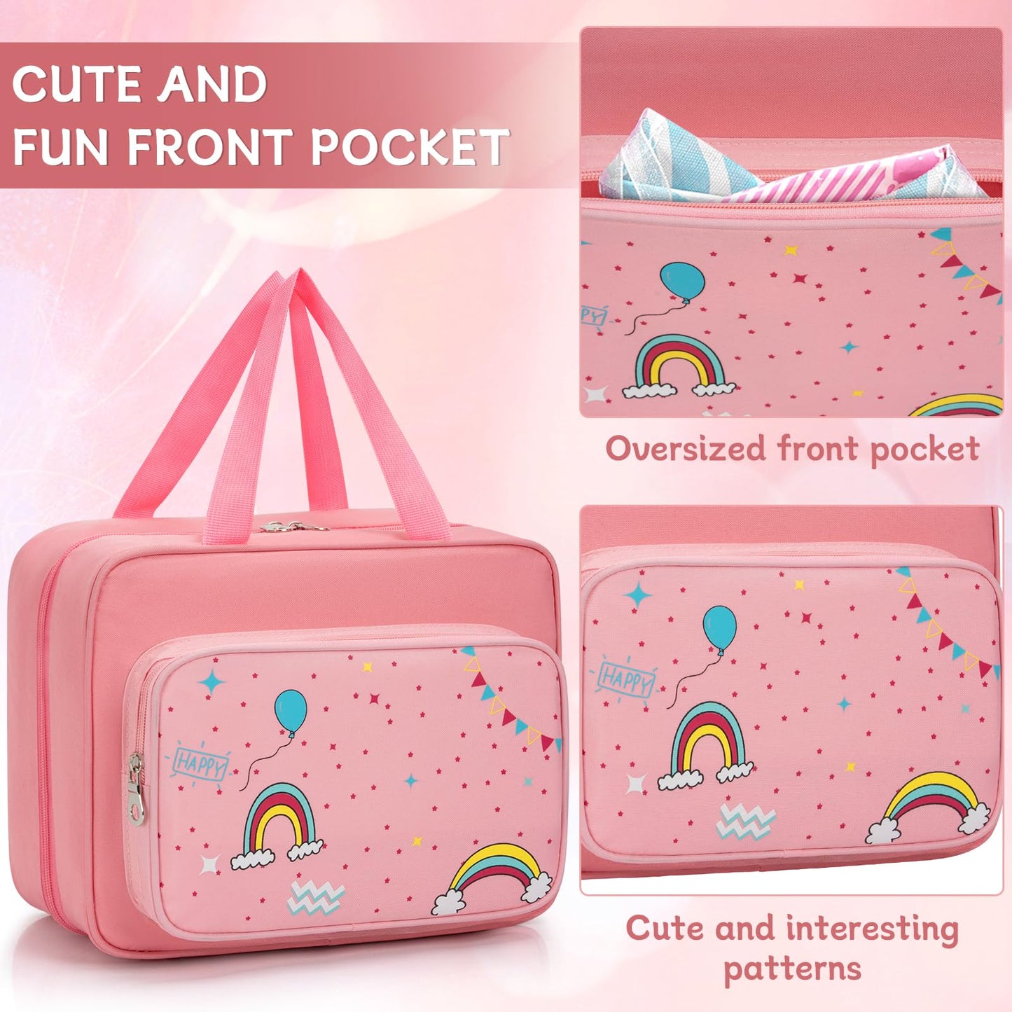Ouutmee Doll Carrying Case Compatible With Lol Surprise Dolls, Toy Hanging Organizer Storage Bag For Girls With A Hanging Hook A