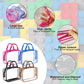 8 Packs Colorful Pvc Toy Storage Bags Toiletry Bags Waterproof Kids Zippered Toy Organizing Bags For Building Blocks Puzzle Stat