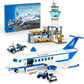 JYLWSMHU City Passenger Airplane Building Blocks Set with Plane,Airport, Terminal and Trailer Creative Building Model Gift for A