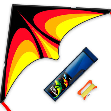 Sgftre Red Large Delta Kites Flying Toys For Kids & Adults Easy To Fly