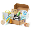 Tiny Land Montessori Baby Toy Set 0-3 Months Newborn Development Sensory Play Kit - 5-in-1 Mirror, Black & White Card Set, Rolli