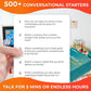 Quokka Conversation Cards Game - Family Edition | 500 Questions | Original Version | Share Thoughts - Fun Talking Board Game For Family Night