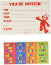Amscan Sesame Street Elmo Turns One Postcard Invitation. 8ct, Multicolor, 4 1/4 x 6 1/4 (491835)