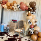 Cow Print Balloon Arch Kit, Dusty Pink And Brown Nude Balloon Garland Farm Cowgirl Western Balloons With Disco Ball Balloons For
