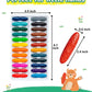 Posucess Peanut Crayons For Kids, 24 Colors Washable Toddler Crayons, Non-Toxic Baby Crayons For Ages 2-4, 1-3, 4-8, Coloring Ar