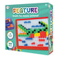 Playkidz: Pegture Set with 505 Larger Pieces + 12 Design Cards. Mosaic Puzzle Toy Set, Creative Skills Development, Educational 
