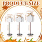 Thyle 3 Pcs Thanksgiving Pumpkin Table Centerpieces Wood Harvest Table Decorations for Home Standing Block Tall Sign with Bow fo