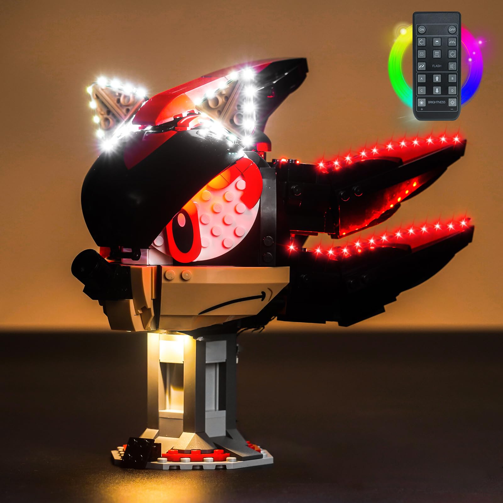 Brickbling Led Lighting Kit Compatible With Lego Sonic The H' Edgehog: Shadow The H' Edgehog (No Model), Lights Compatible With