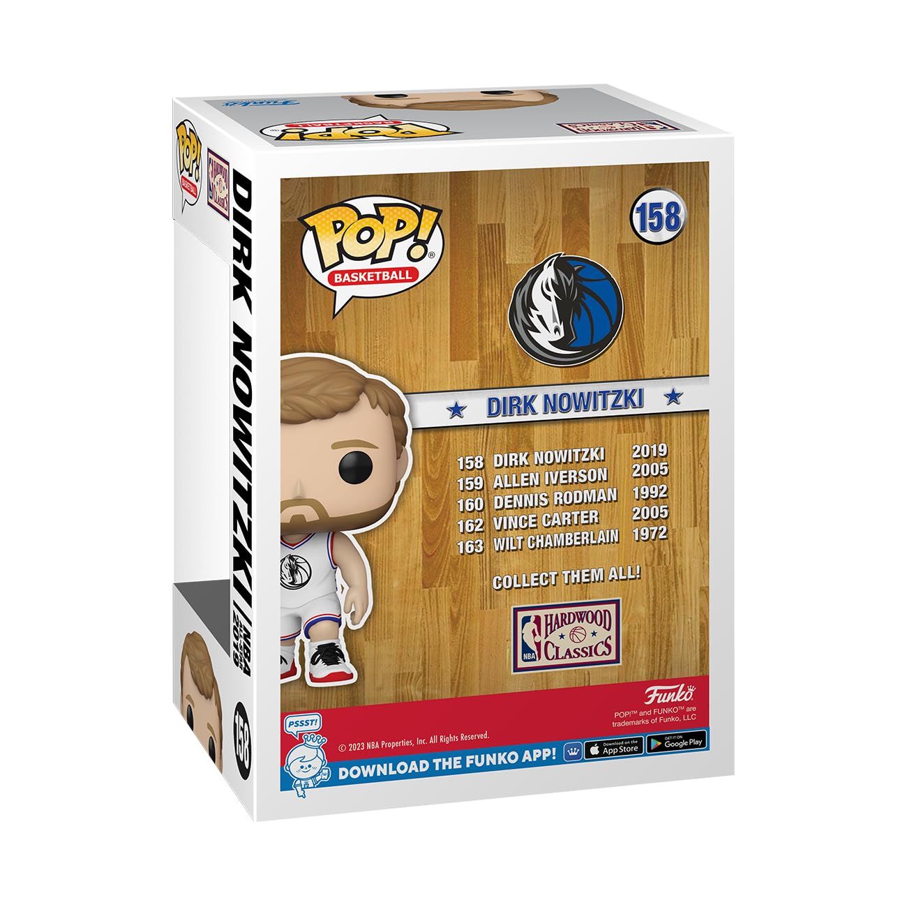 Funko POP! NBA Dirk Nowitzki Collectable Vinyl Figure - Multicolor - Model 67488 - Official Merchandise for Sports Fans