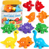 Cztcdp Abc Dinosaur Learning Toys For Toddlers Double-Sided Dinosaurs Matching Game Fine Motor Skills Sensory Toy,13Pcs Montesso
