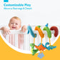 Hahaland Car Seat Toys For Babies 0-6 Months Boy - Baby Toys 0-6 Months - Rattle, Mirror, Crinkle, Squeaky, Developmental Carseat Stroller Travel Easter Toys For Infants