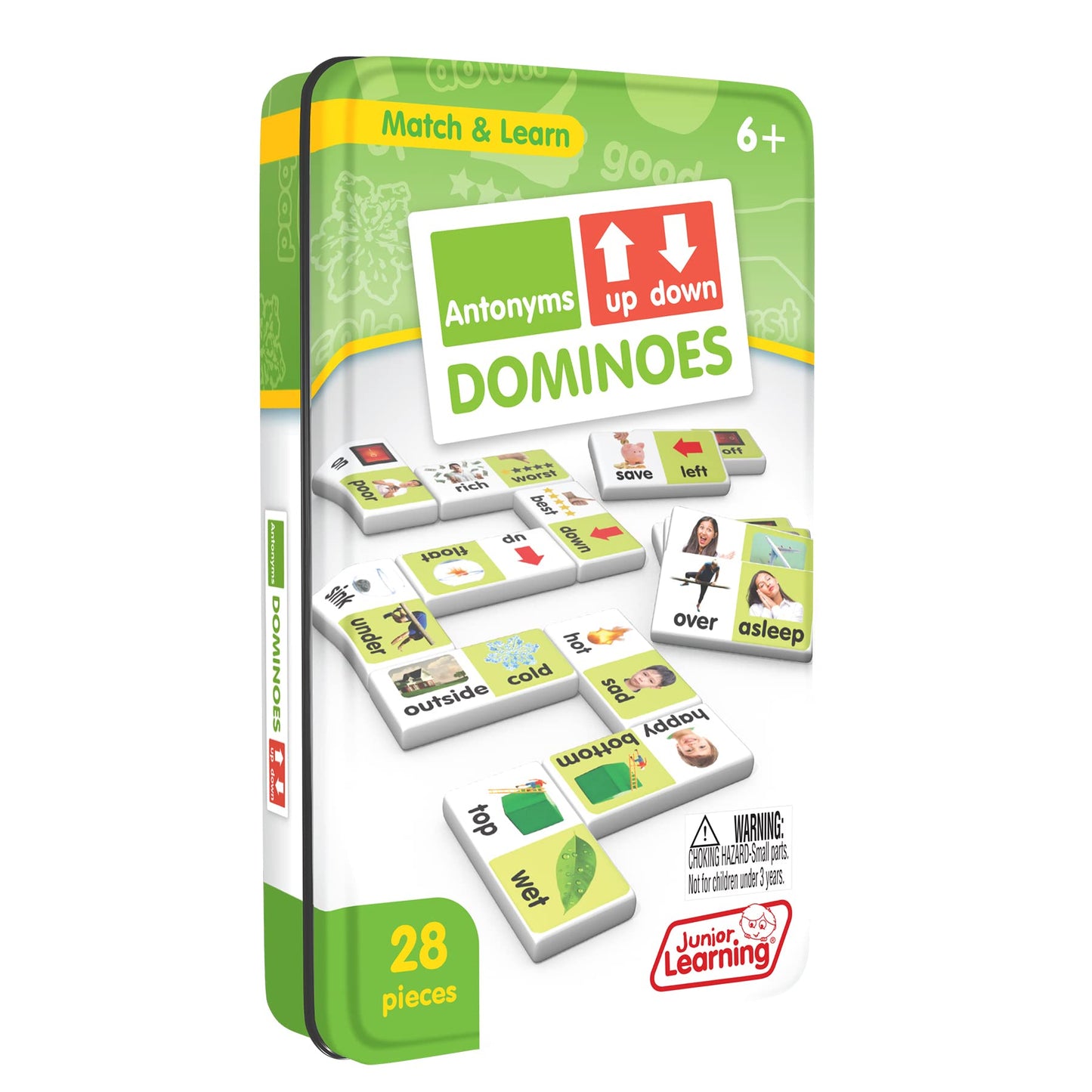 Junior Learning Antonyms Match & Learn Dominoes, Multicolor