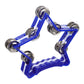 Excluzo Hand Shaking Bell Pentagram Musical Rhythm Percussion Instrument Toy Cheer Prop
