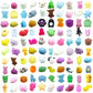 100 Pcs Mochi Toy, Random Squishy Fidget Toys, Soft Cute Animal Stress Relief Squishies Toys For Kids Party Favors, Classroom Pr