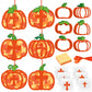 Chiisong 24 Sets Religious Pumpkin Crafts Kit DIY Tissue Paper Sign Crafts for Back to School Fall Harvest Thanksgiving Religiou