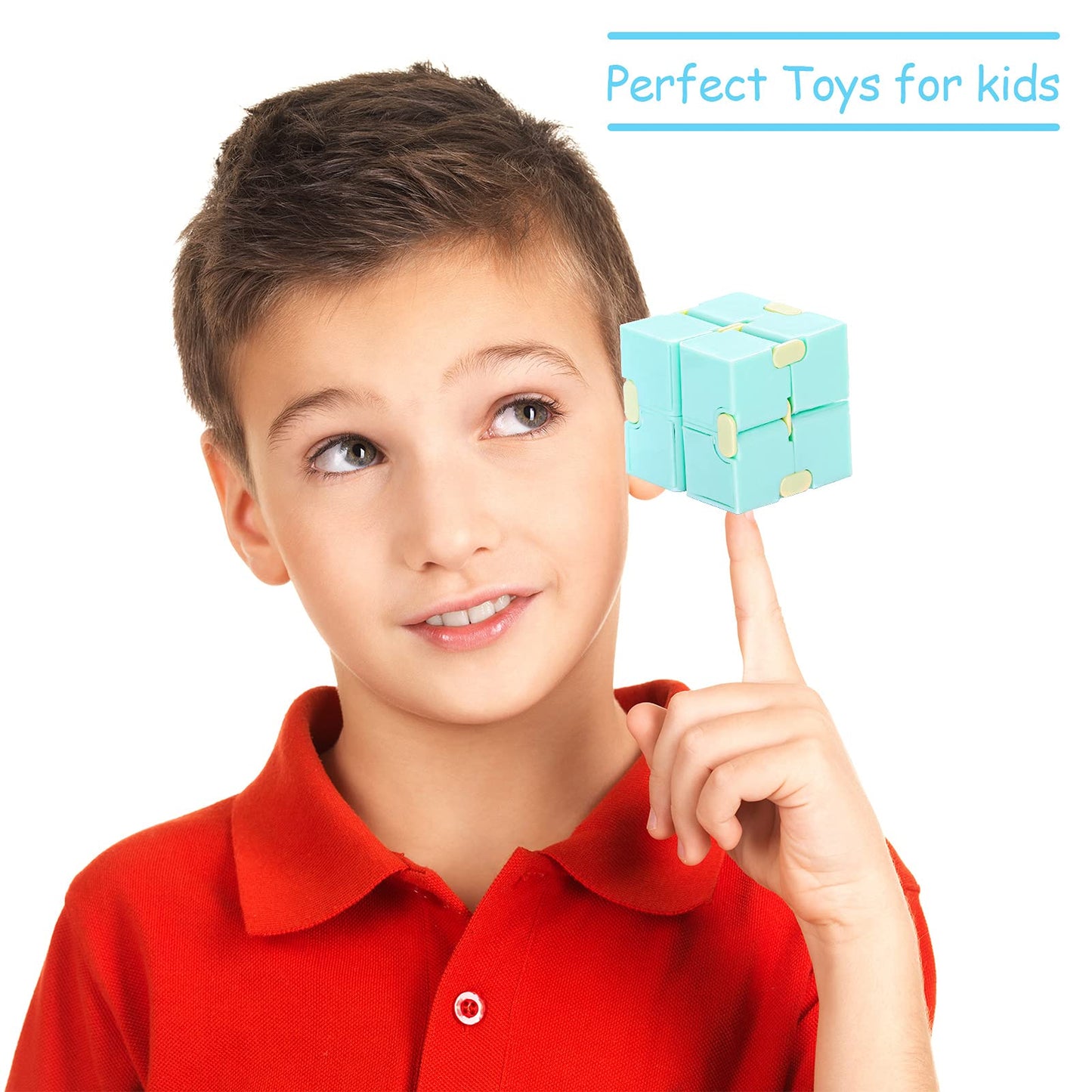 24 Pieces Cubes Toys Mini Blocks Cube Bulk Gadget Sensory Toy Hand Held Blocks Finger Gadget Gift For Adults Anxiety Stress Reli