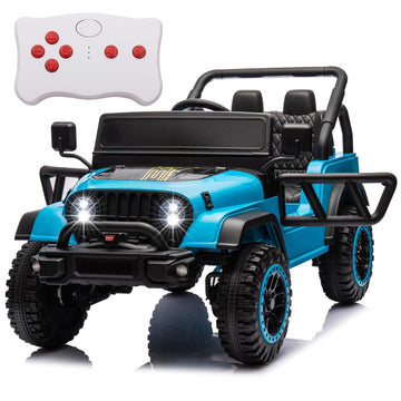 Aokoy 24V Ride On Truck For Kids, 4X4 1 Seater Ride On Car With Remote Control Electric Car For Toddler With Eva Tire Battery Po
