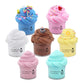 ZONEWAY 7 Pack Cake Butter Slime Kits - Soft, Non-Sticky Party Favors for Kids - Assorted Colors