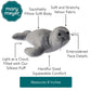 Mary Meyer Stuffed Animal Smootheez Pillow-Soft Toy, 8-Inches, Seal