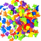 Self Adhesive Craft Stickers, Carnival, Planets, Farm Animals, Princess, Dinosaur Themed Stickers (500 Piece Party Packs) (Animals)
