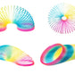 Vinciph 4.2 Inch Giant Sequin Color Rainbow Coil Spring Toy,Classic Magic Spring Decompression Toys,Stair Toys For Children