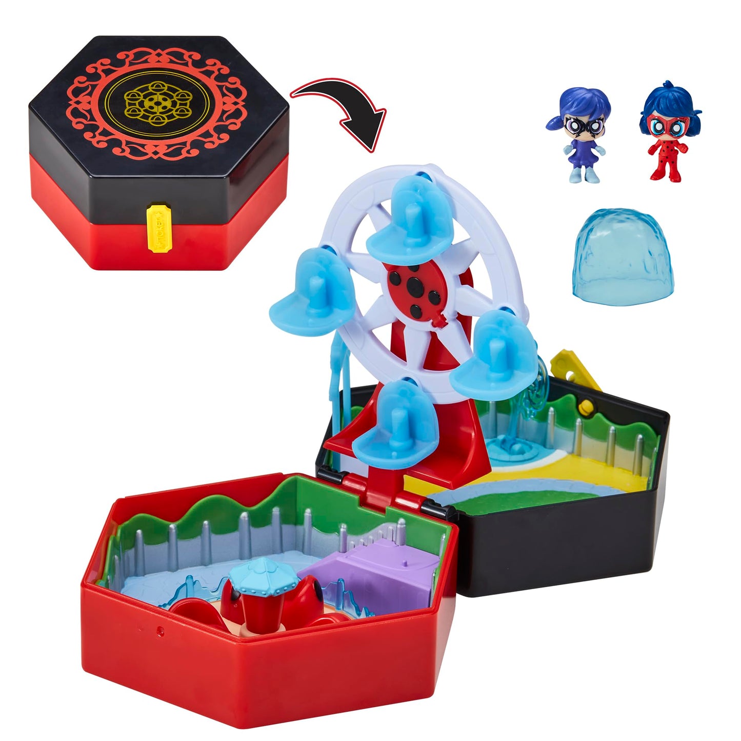 Miraculous Chibi Amusement Park: Rides & A Rescue  Box Playset