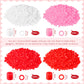 4000 Pieces Valentines Day Fuse Beads Craft Assorted Pink Red White Plastic Fuse Beads DIY Handmade Activity Kit for Valentines