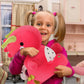Ditucu Plush Dragon Fruit Dinosaur Toy - Soft Red Dino, 12 Inch Birthday Gift for Kids