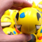 Fivoendar Set Of 12 - Fun Face Stress Balls Cute Hand Wrist Stress Reliefs Squeeze Balls For Kids And Adults At School Or Office Party Favors (Yellow Color Random Faces) (Latest)