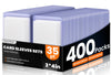 400 Packs Card Sleeves Top Loads For Cards,3'' X 4'' Baseball Card Protectors,Trading Cards Sleeve Hard Plastic Fit For Baseball