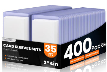 400 Packs Card Sleeves Top Loads For Cards,3'' X 4'' Baseball Card Protectors,Trading Cards Sleeve Hard Plastic Fit For Baseball