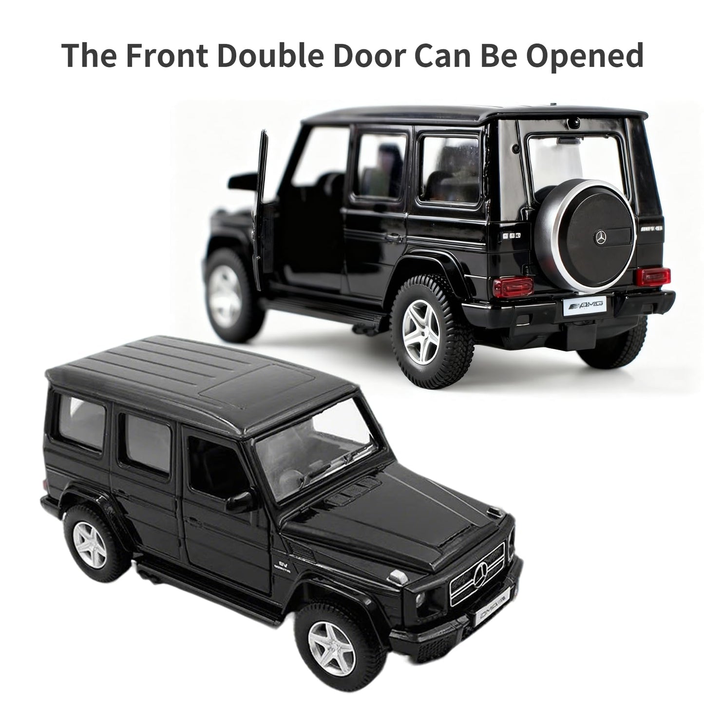 Car Toys for 3 4 5 Year Old Girls Gifts,1/36 Scale G63 Diecast Metal Model Car,Pull Back Cars Toys for Toddler Kids Age 3-6(Blac
