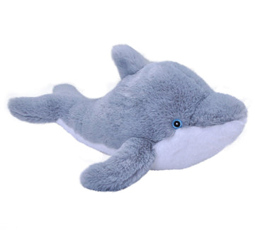Wild Republic Ecokins Dolphin Stuffed Animal 12 Inch, Eco Friendly Gifts For Kids, Plush Toy, Handcrafted Using 16 Recycled Plas