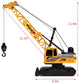 Dwi Dowellin Remote Control Crawler Crane for Boys,11-Channel 2.4GHz RC Construction Crane Toy for Kids Age 3 4-7 8 9 10 Year Ol