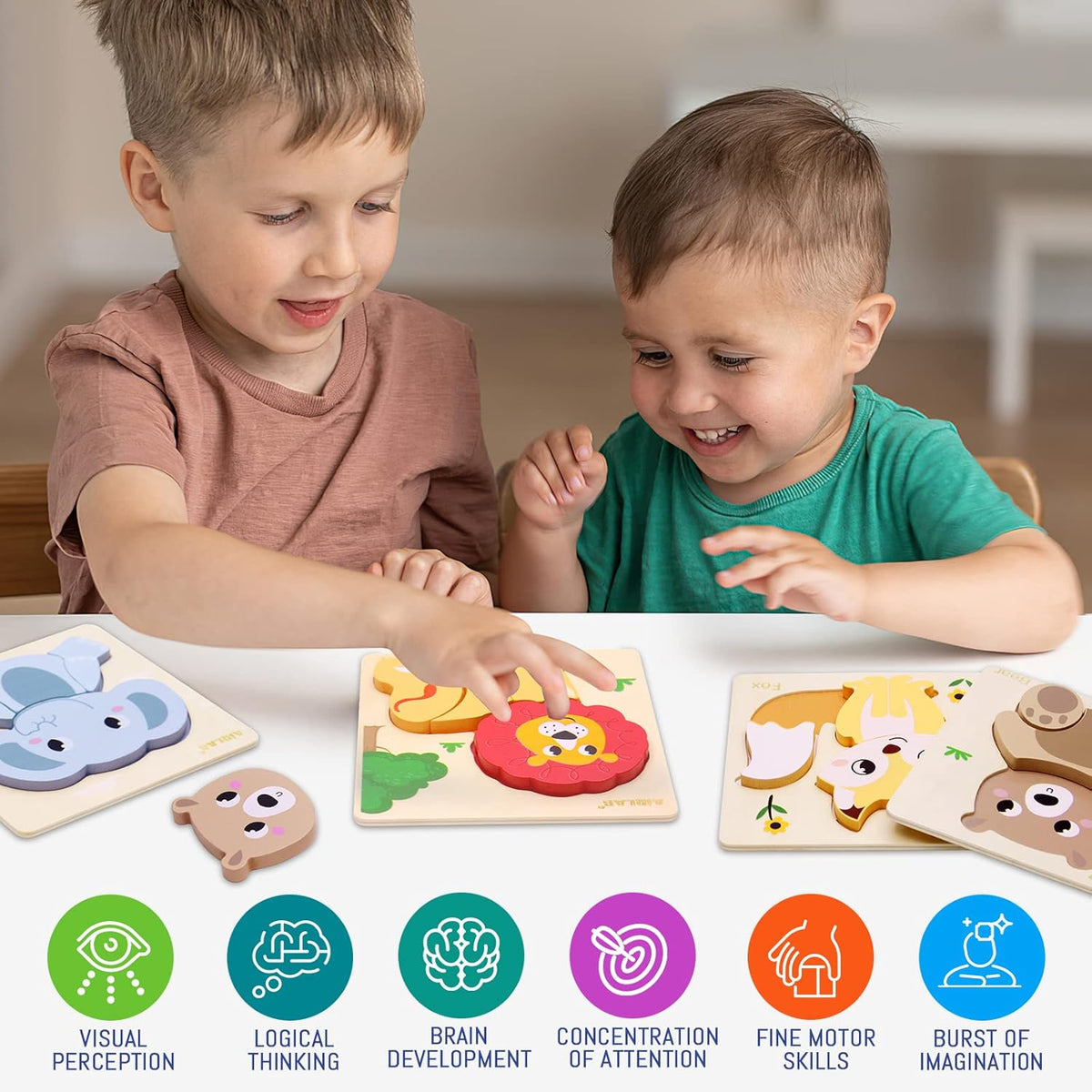 Animals Magnificent Wooden Puzzle