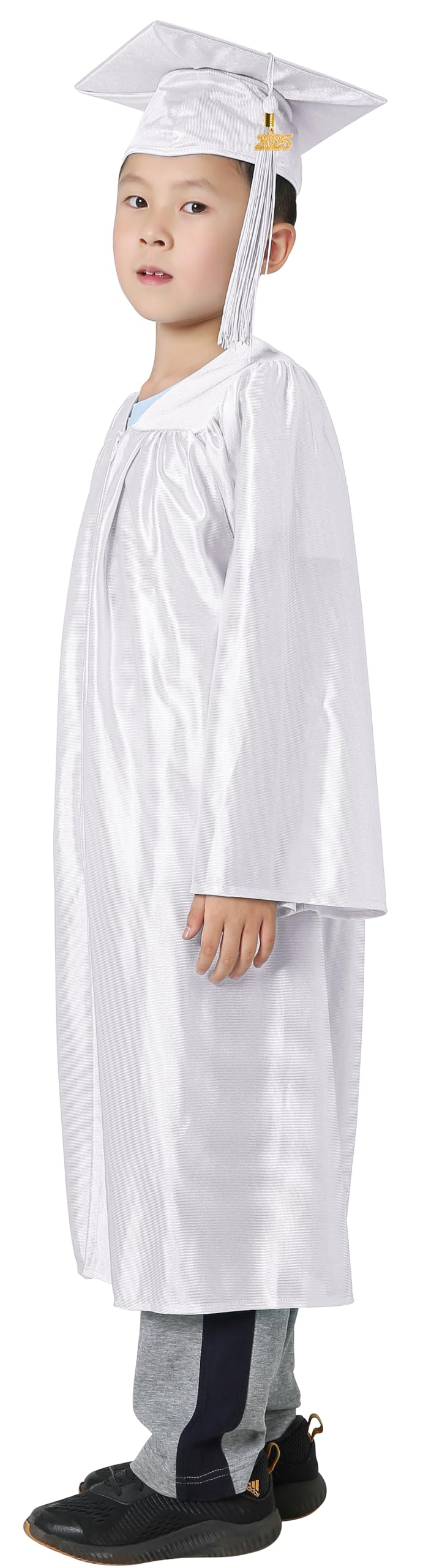 Graduatepro Kindergarten Graduation Cap And Gown Package Class Of 2025 For Kids With Stole Certificate As Party Gift White 30