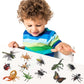 Boticako 12 Pcs Large Insects And Bugs For Kids - Plastic Bugs And Insects For Kids, Plastic Bug Toys | Animal Figures Halloween