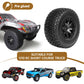 Hobbyfire Pre-Glued 12Mm Hex Rc Wheel Rim & Tires Set For 1/10 Rc Short Course Truck Traxxas Slash 2Wd 4X4 Hpi Tamiya Losi Sct R
