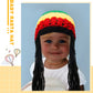 Geyoga Rasta Hat With Long Black Hair Funny Rasta Wig Beanie Jamaican Dreadlocks Wig Hat For Children'S Costume Headwear Accesso
