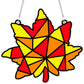 Qyeahkj Fall Crafts Stained Glass Craft Thanksgiving Maple Leaves Sticker Glass Made Easy Activity Kit Decorations Autumn Suncat