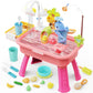SHXYKZ Water Table for Toddlers 1-3, Water Table for Kids Ages 4-8 with Pump, Play Sink with Running Water, Kitchen Sink for Tod