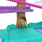 Polly Pocket Doll House With 2 Micro Dolls, Toy Car, Doll Furniture & 4 Pets, Expandable Pet Adventure House