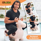 WALIKI Huge Bouncy Horse Hopper - X-Large Beige PVC Toy for Kids & Adults - Model BBB-COW-BEI
