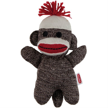 Schylling Sock Monkey Baby Plush Toy - Brown, 1 EA, Polyester, Model SC-BSMB