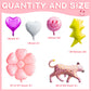 Wood Homing 8Pcs 18 Inch Smile Party Preppy Helium Balloons Pink Smile Face Helium Balloons Smile Face Theme Birthday Party Deco