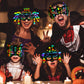 MGparty Halloween Crafts 42PCS Halloween Rainbow Scratch Mask Magic Scratch Paper Art for Kids Birthday Classroom Decoration Par